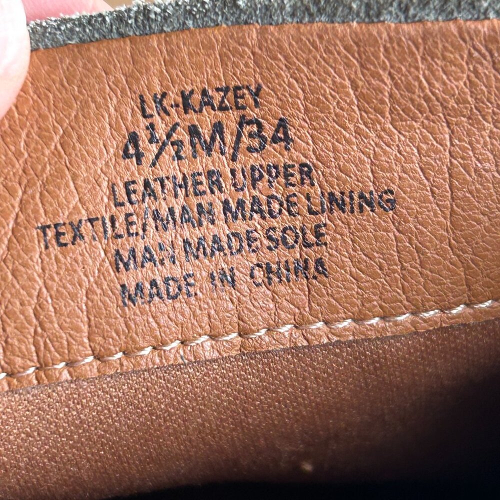 Lucky Brand Suede Ankle Boots Earthy Minimal Classic, US 4.5 - Picture 6 of 13